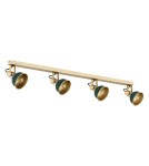 Argon LENORA plafon 4 pł. 4x7W (max) zielony złoty 1800 Argon LENORA plafon 4 pł. 4x7W (max) zielony złoty 1800