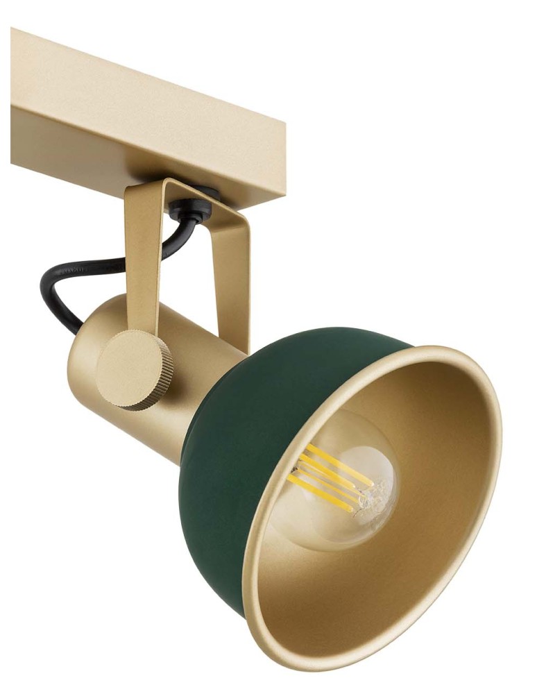 Argon LENORA plafon 4 pł. 4x7W (max) zielony złoty 1800 Argon LENORA plafon 4 pł. 4x7W (max) zielony złoty 1800