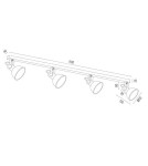 Argon LENORA plafon 4 pł. 4x7W (max) zielony złoty 1800 Argon LENORA plafon 4 pł. 4x7W (max) zielony złoty 1800