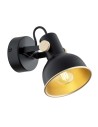 Argon LENORA kinkiet / plafon 1 pł. 1x7W (max) czarny złoty 8246