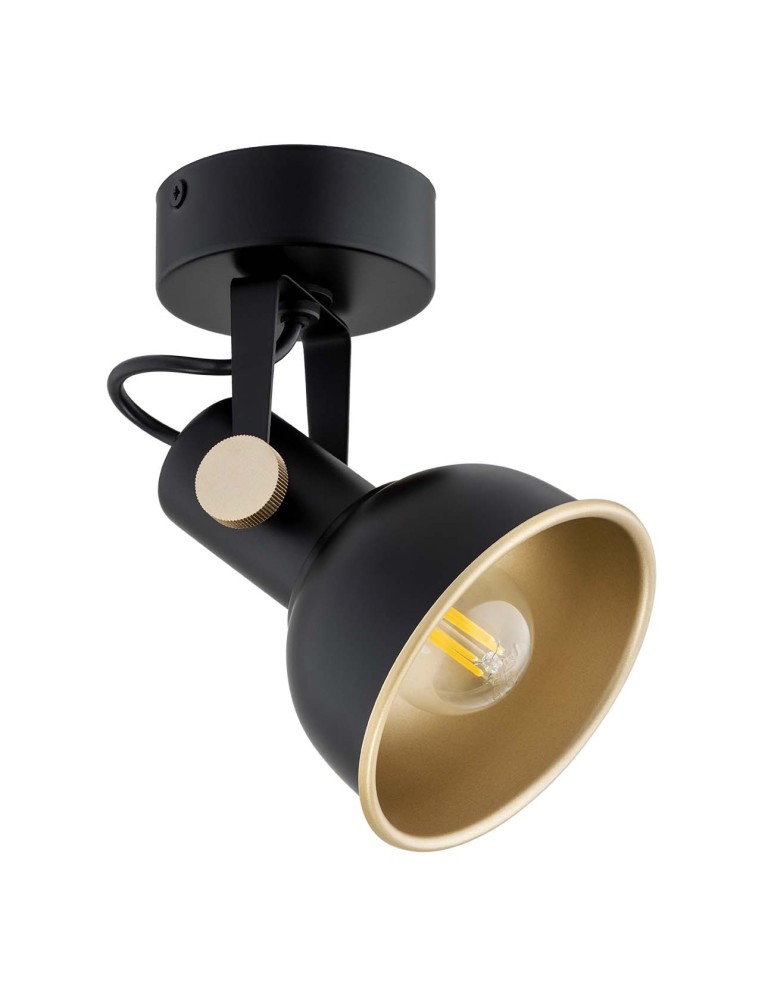 Argon LENORA kinkiet / plafon 1 pł. 1x7W (max) czarny złoty 8246
