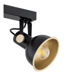 Argon LENORA plafon 2 pł. 2x7W (max) czarny złoty 7142 Argon LENORA plafon 2 pł. 2x7W (max) czarny złoty 7142