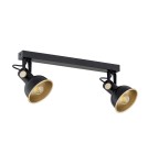 Argon LENORA plafon 2 pł. 2x7W (max) czarny złoty 7142 Argon LENORA plafon 2 pł. 2x7W (max) czarny złoty 7142