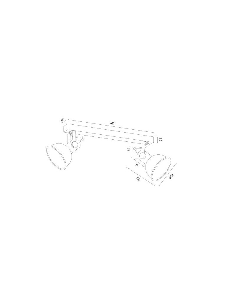 Argon LENORA plafon 2 pł. 2x7W (max) czarny złoty 7142 Argon LENORA plafon 2 pł. 2x7W (max) czarny złoty 7142