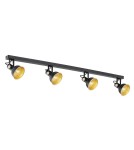 Argon LENORA plafon 4 pł. 4x7W (max) czarny złoty 1799 Argon LENORA plafon 4 pł. 4x7W (max) czarny złoty 1799