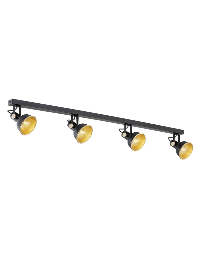 Argon LENORA plafon 4 pł. 4x7W (max) czarny złoty 1799 Argon LENORA plafon 4 pł. 4x7W (max) czarny złoty 1799