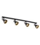 Argon LENORA plafon 4 pł. 4x7W (max) czarny złoty 1799 Argon LENORA plafon 4 pł. 4x7W (max) czarny złoty 1799