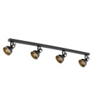 Argon LENORA plafon 4 pł. 4x7W (max) czarny złoty 1799 Argon LENORA plafon 4 pł. 4x7W (max) czarny złoty 1799
