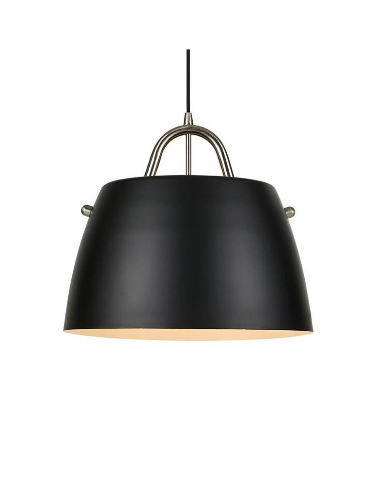 Lampy wiszące - Markslojd SPIN Wisząca 1L Czarny/Stal 107728 - produkt kolory-swiatla.pl 1