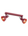 Argon LENORA plafon 2 pł. 2x7W (max) czerwony 7173