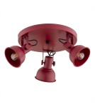Argon LENORA plafon 3 pł. 3x7W (max) czerwony 6264 Argon LENORA plafon 3 pł. 3x7W (max) czerwony 6264