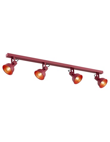 Argon LENORA plafon 4 pł. 4x7W (max) czerwony 1818