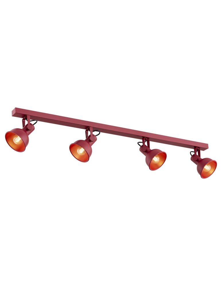 Argon LENORA plafon 4 pł. 4x7W (max) czerwony 1818