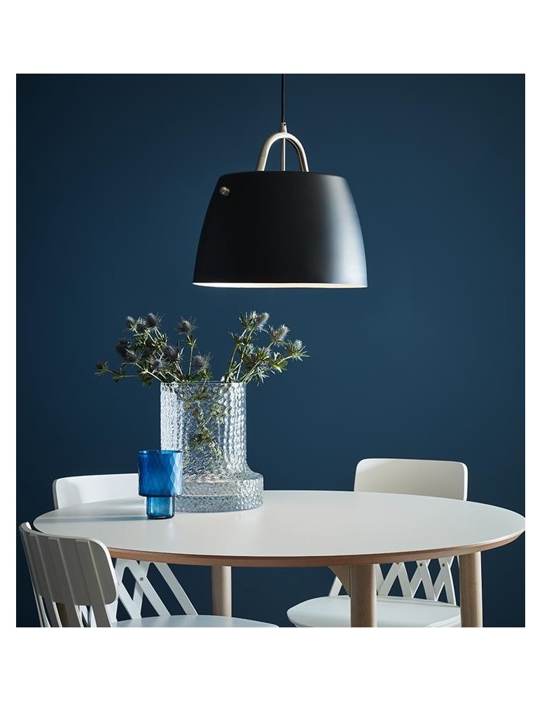 Lampy wiszące - Markslojd SPIN Wisząca 1L Czarny/Stal 107728 - product kolory-swiatla.pl 3