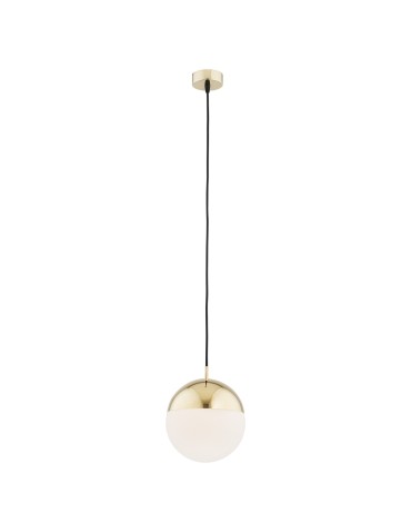 Argon LIVIA lampa wisząca 1 pł. większa 1x15W (max) opal mat IP44 mosiądz 4029