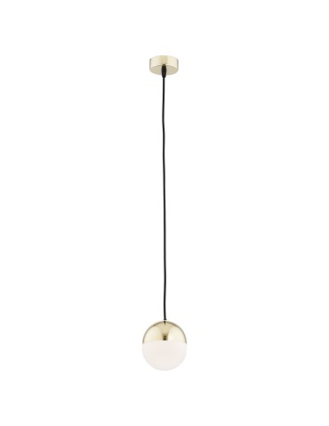 Argon LIVIA lampa wisząca 1 pł. mniejsza 1x7W (max) opal mat IP44 mosiądz 4031