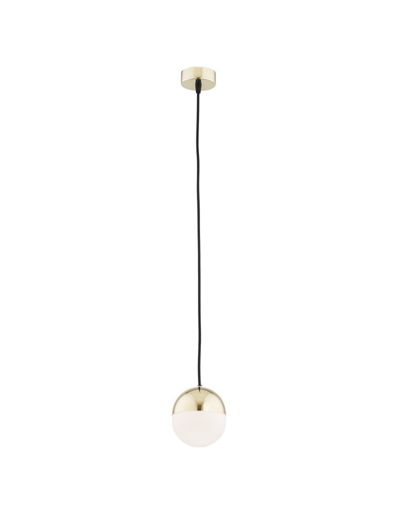 Argon LIVIA lampa wisząca 1 pł. mniejsza 1x7W (max) opal mat IP44 mosiądz 4031