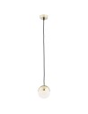 Argon LIVIA lampa wisząca 1 pł. mniejsza 1x7W (max) opal mat IP44 mosiądz 4031