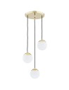 Argon LIVIA lampa wisząca 3 pł. 3x7W (max) opal mat IP44 mosiądz 1416