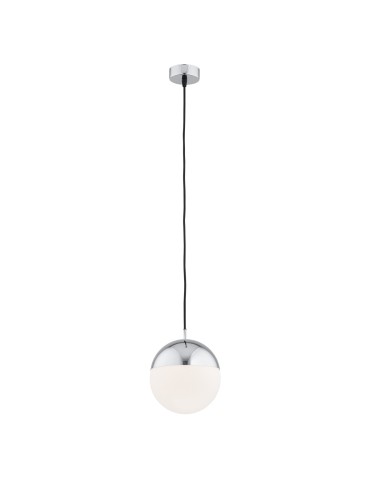 Argon LIVIA lampa wisząca 1 pł. większa 1x15W (max) opal mat IP44 chrom 4030