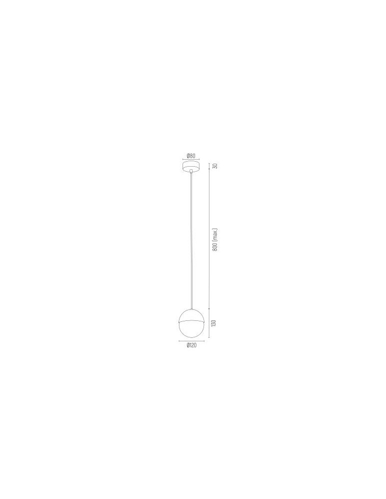 Lampy wiszące pojedyncze - Argon LIVIA lampa wisząca 1 pł. mniejsza 1x7W (max) opal mat IP44 chrom 4032 - product kolory-swiatla.pl 3