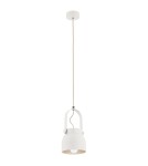 Lampy wiszące industrialne - Argon LOGAN lampa wisząca 1 pł., mniejsza 1x15W (max) kremowy biały 8290 - product 1