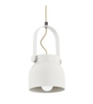 Lampy wiszące industrialne - Argon LOGAN lampa wisząca 1 pł., mniejsza 1x15W (max) kremowy biały 8290 - product 3