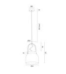 Argon LOGAN lampa wisząca 1 pł., mniejsza 1x15W (max) zielony 8293 Argon LOGAN lampa wisząca 1 pł., mniejsza 1x15W (max) zielony 8293
