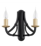 Argon LORENZO kinkiet 2 pł. 2x7W (max) czarny złoty 7181 Argon LORENZO kinkiet 2 pł. 2x7W (max) czarny złoty 7181