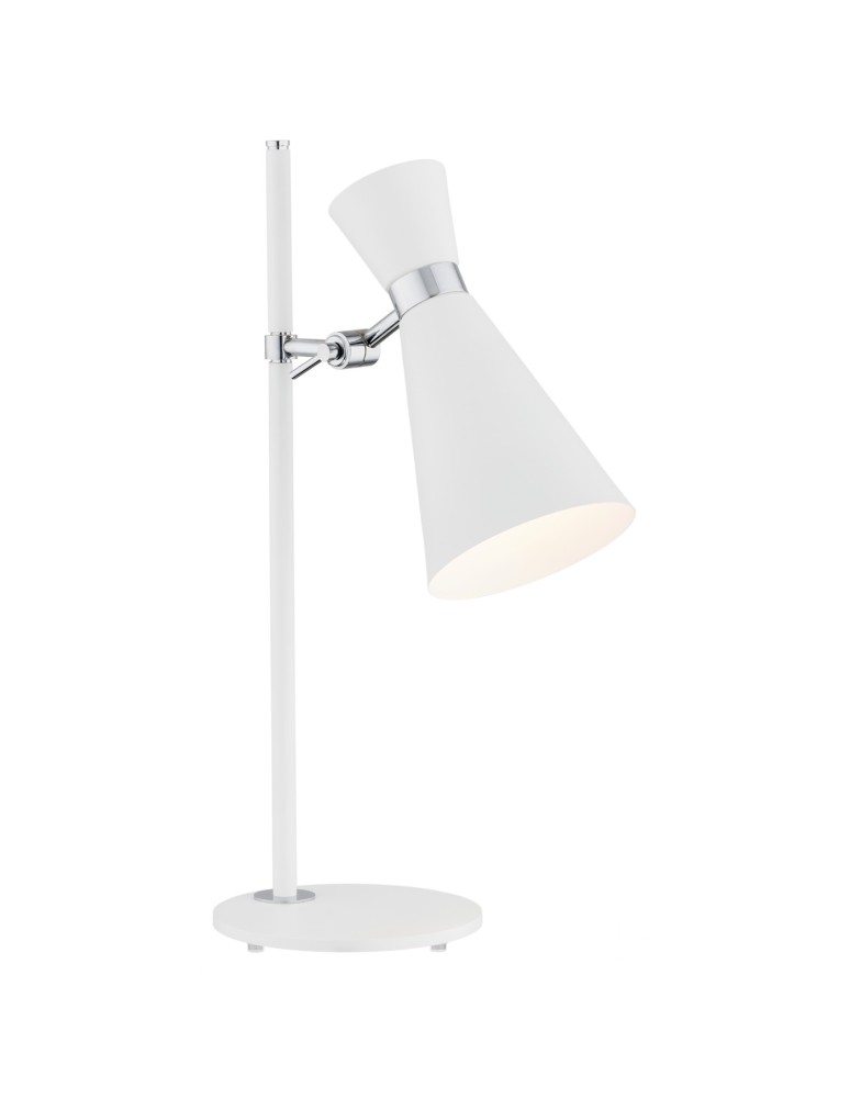 Argon LUKKA lampa biurkowa 1 pł. 1x15W (max) biały struktura elementy chromowane 3890 Argon LUKKA lampa biurkowa 1 pł. 1x15W (max) biały struktura elementy chromowane 3890