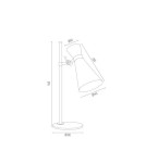 Argon LUKKA lampa biurkowa 1 pł. 1x15W (max) biały struktura elementy chromowane 3890 Argon LUKKA lampa biurkowa 1 pł. 1x15W (max) biały struktura elementy chromowane 3890