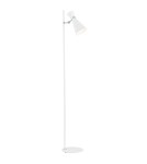 Lampy podłogowe do czytania - Argon LUKKA lampa podłogowa 1 pł. 1x15W (max) biały struktura elementy chromowane 3891 - product 1