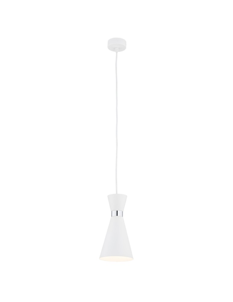 Argon LUKKA lampa wisząca 1 pł. 1x15W (max) biały struktura elementy chromowane 3892 Argon LUKKA lampa wisząca 1 pł. 1x15W (max) biały struktura elementy chromowane 3892