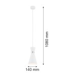 Argon LUKKA lampa wisząca 1 pł. 1x15W (max) biały struktura elementy chromowane 3892 Argon LUKKA lampa wisząca 1 pł. 1x15W (max) biały struktura elementy chromowane 3892