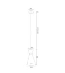 Argon LUKKA lampa wisząca 1 pł. 1x15W (max) biały struktura elementy chromowane 3892 Argon LUKKA lampa wisząca 1 pł. 1x15W (max) biały struktura elementy chromowane 3892