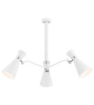 Argon LUKKA żyrandol 3 pł. 3x15W (max) biały struktura elementy chromowane 1379 Argon LUKKA żyrandol 3 pł. 3x15W (max) biały struktura elementy chromowane 1379