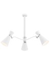 Argon LUKKA żyrandol 3 pł. 3x15W (max) biały struktura elementy chromowane 1379 Argon LUKKA żyrandol 3 pł. 3x15W (max) biały struktura elementy chromowane 1379