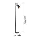 Argon LUKKA lampa podłogowa 1 pł. 1x15W (max) czarny struktura elementy chromowane 3895 Argon LUKKA lampa podłogowa 1 pł. 1x15W (max) czarny struktura elementy chromowane 3895