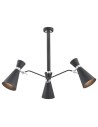 Argon LUKKA żyrandol 3 pł. 3x15W (max) czarny struktura elementy chromowane 1380 Argon LUKKA żyrandol 3 pł. 3x15W (max) czarny struktura elementy chromowane 1380