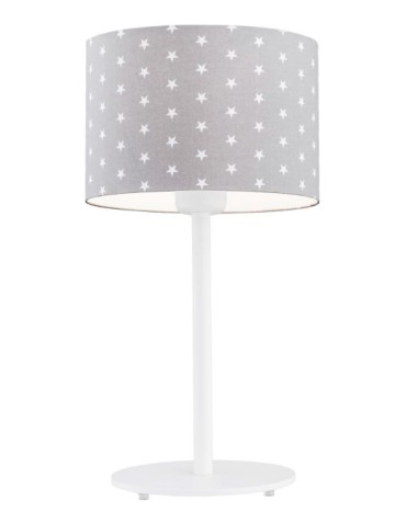 Argon MAGIC lampa stołowa 1 pł. 1x15W (max) szary w białe gwiazdki biały struktura 4126