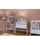 Lampy stołowe - Argon MAGIC lampa stołowa 1 pł. 1x15W (max) szary w białe gwiazdki biały struktura 4126 - product 2