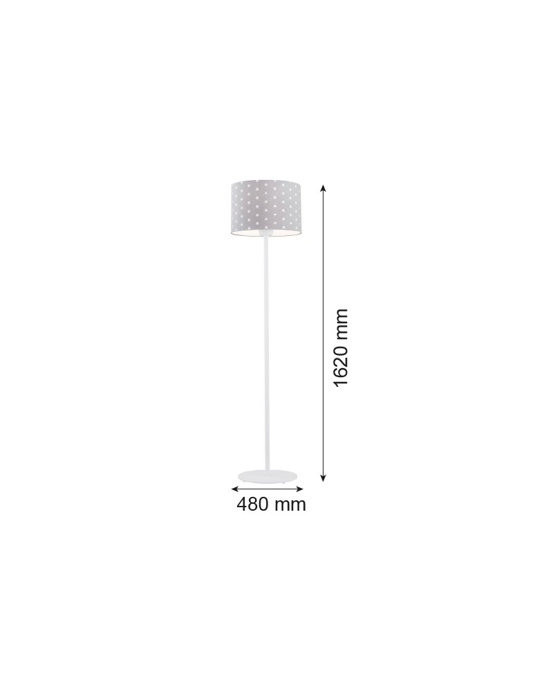 Argon MAGIC lampa podłogowa 1 pł. 1x15W (max) szary w białe gwiazdki biały struktura 4130 Argon MAGIC lampa podłogowa 1 pł. 1x15W (max) szary w białe gwiazdki biały struktura 4130