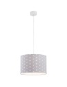 Argon MAGIC lampa wisząca 1 pł. 1x15W (max) szary w białe gwiazdki elementy chromowane 4134