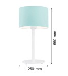 Lampy stołowe - Argon MAGIC lampa stołowa 1 pł. 1x15W (max) mięta biały struktura 4127 - product 2