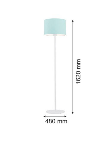 Argon MAGIC lampa podłogowa 1 pł. 1x15W (max) mięta biały struktura 4131 - produkt 2