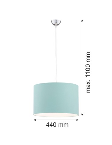 Argon MAGIC lampa wisząca 1 pł. 1x15W (max) mięta elementy chromowane 4135 - product 2