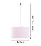 Argon MAGIC lampa wisząca 1 pł. 1x15W (max) róż elementy chromowane 4136 Argon MAGIC lampa wisząca 1 pł. 1x15W (max) róż elementy chromowane 4136