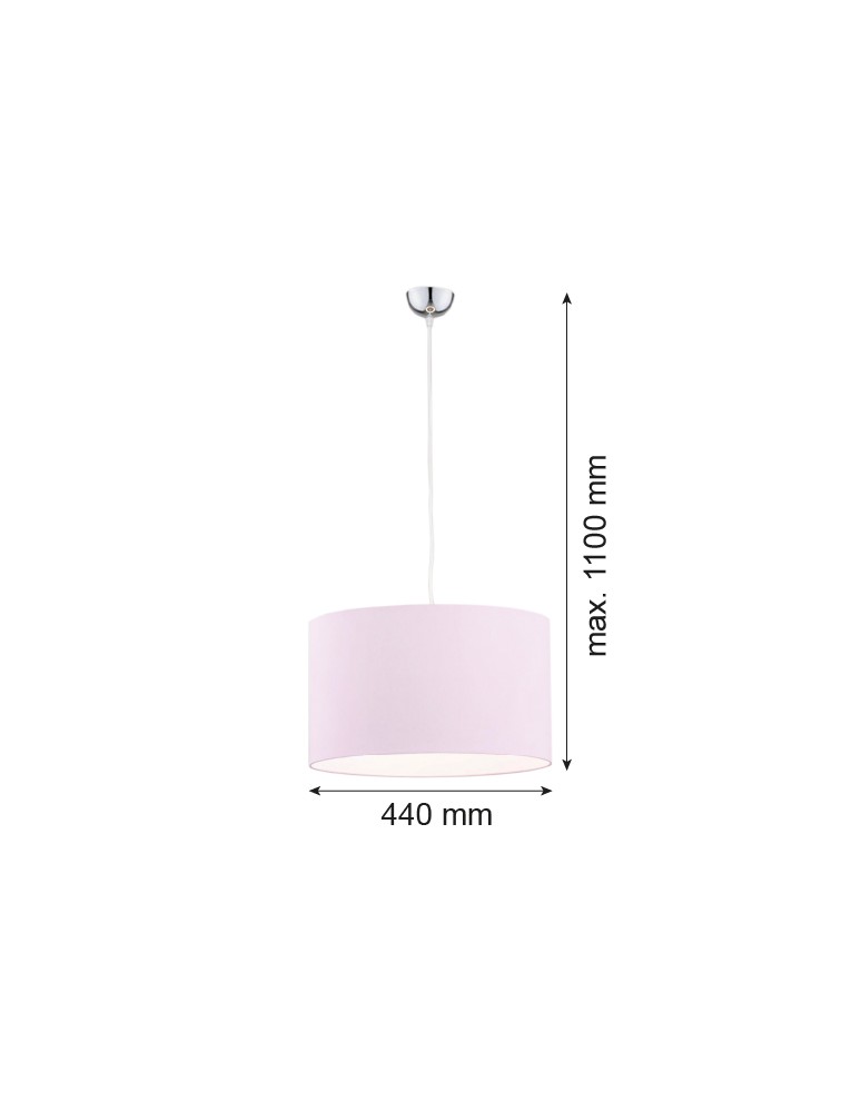Argon MAGIC lampa wisząca 1 pł. 1x15W (max) róż elementy chromowane 4136 Argon MAGIC lampa wisząca 1 pł. 1x15W (max) róż elementy chromowane 4136