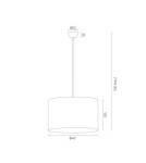 Argon MAGIC lampa wisząca 1 pł. 1x15W (max) róż elementy chromowane 4136 Argon MAGIC lampa wisząca 1 pł. 1x15W (max) róż elementy chromowane 4136