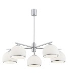 Żyrandole - Argon MARBELLA żyrandol 5 pł. 5x15W (max) opal mat chrom 2087 - product 1